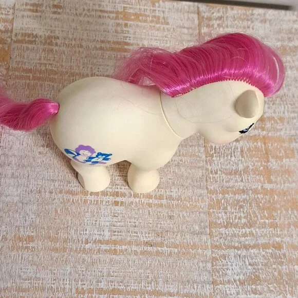 Vintage 1982 G1 My Little Pony LI'L TOT Doll Teddy Hasbro MLP Pink - Picture 10 of 12